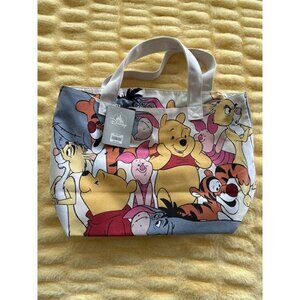 Disney Store Winnie The Pooh & Friends Canvas Tote Bag Lined NWT